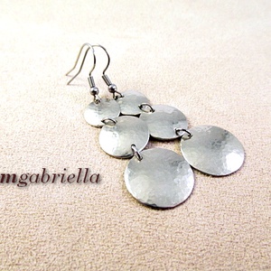 Hármas hold - kézműves fülbevaló - ékszer - fülbevaló - lógó fülbevaló - Meska.hu
