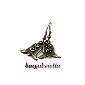 Menyecske-tulipán - tulipán fülbevaló - magyar népi motívum - egyedi tervezésű kézműves ékszer, Ékszer, Fülbevaló, Lógó fülbevaló, Ékszerkészítés, Ötvös, MESKA