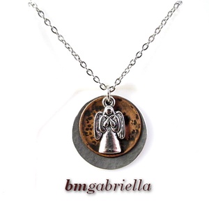 Apró angyal - egyedi tervezésű kézműves nyaklánc, Ékszer, Nyaklánc, Medál, Ékszerkészítés, Ötvös, MESKA