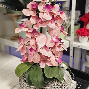 Orchideás asztaldísz, Otthon & Életmód, Virágdekoráció, Virágdíszek, Asztali virágdísz, Virágkötés, MESKA