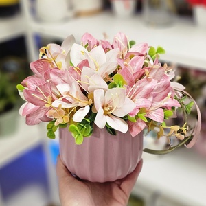 Selyemvirágos asztaldísz, Otthon & Életmód, Virágdekoráció, Virágdíszek, Asztali virágdísz, Virágkötés, MESKA