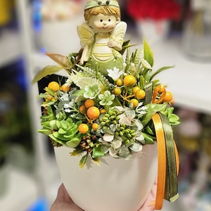 Tündérfiús asztaldísz - Meska.hu