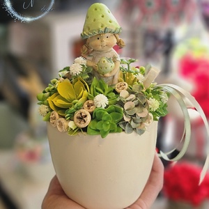 Eperlányos asztaldísz, Otthon & Életmód, Virágdekoráció, Virágdíszek, Asztali virágdísz, Virágkötés, MESKA