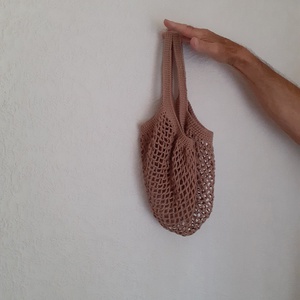 Horgolt francia  bevásárló cekker - táska & tok - bevásárlás & shopper táska - shopper, textiltáska, szatyor - Meska.hu