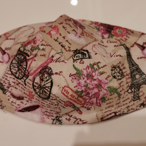 Mosható textil maszk Párizs - Meska.hu