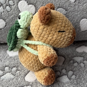 Horgolt capibara  - játék & sport - plüssállat & játékfigura - kapibara - Meska.hu