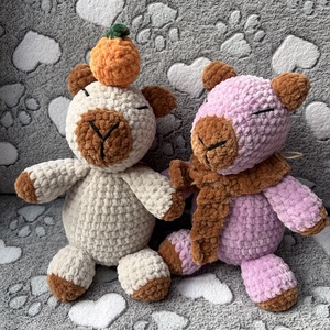 Horgolt capibara  - játék & sport - plüssállat & játékfigura - kapibara - Meska.hu