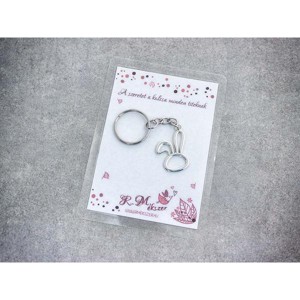 A szeretet a egyszerű nyuszi medálos kulcstartó, , , MESKA