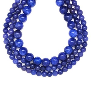 Jáde szinezett lilás kék golyó 6mm  ékszerkészítő alapanyag (füzér), Kellékek & szerszámok, Ásvány alapanyag, Ásványfüzér, , MESKA