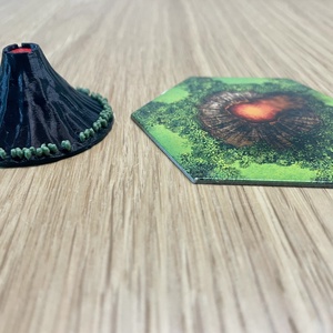 Tikal kiegészítő: vulkánok (3 db) - játék & sport - táblajáték és kártyajáték - társasjátékok - dobókocka - Meska.hu