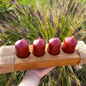 Fa gyertyatartó vagy mcsestartó - otthon & életmód - gyertya, illat, aroma - gyertyatartó - Meska.hu