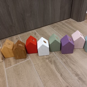 Fa �s beton kish�z üveg tartóval - karácsony - karácsonyi lakásdekoráció - karácsonyi falu, házikó - Meska.hu