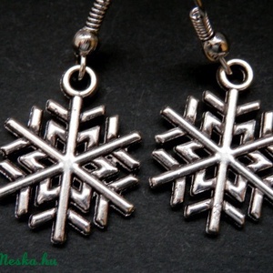 Hópehely fülbevaló 3. - ékszer - fülbevaló - lógó fülbevaló - Meska.hu