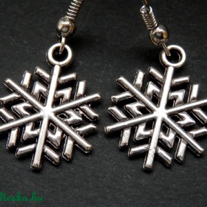 Hópehely fülbevaló 3. - ékszer - fülbevaló - lógó fülbevaló - Meska.hu