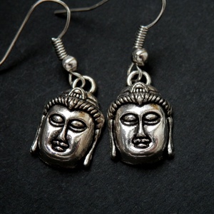 Buddha fülbevaló - ékszer - fülbevaló - lógó fülbevaló - Meska.hu