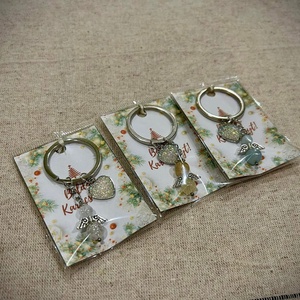 Ásványgyöngyökkel készült kulcstartó karácsonyra - táska & tok - kulcstartó & táskadísz - kulcstartó - Meska.hu