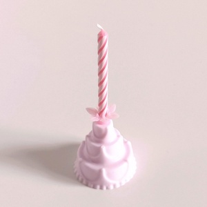 Szülinapi mini tortaszappan gyertyával rózsaszín, Szépségápolás, Szappan & Fürdés, Kézműves szappan, Szappankészítés, MESKA