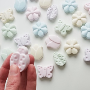 4 darabos mini szappan szett pasztel színekben - szépségápolás - szappan & fürdés - kézműves szappan - Meska.hu