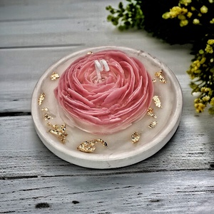 Vanília illatgyertya , gyertyatál - otthon & életmód - gyertya, illat, aroma - gyertya - Meska.hu