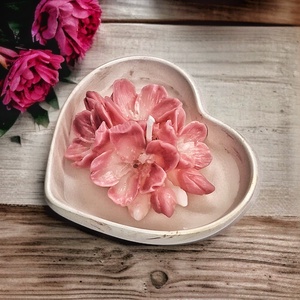 Vanília illatgyertya , gyertyatál, Otthon & Életmód, Gyertya, illat, aroma, Gyertya, Gyertya-, mécseskészítés, MESKA