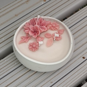 Vanília illatgyertya , gyertyatál, Otthon & Életmód, Gyertya, illat, aroma, Gyertya, Gyertya-, mécseskészítés, MESKA