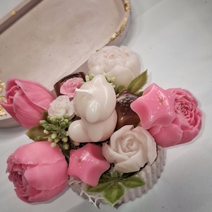 Magnólia Illatélmény szett Maci alakú gyertyával  - otthon & életmód - gyertya, illat, aroma - illatviasz - Meska.hu