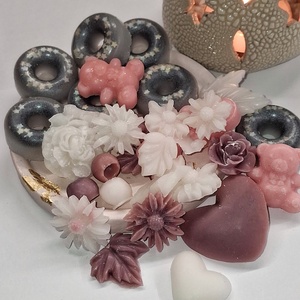 Orchidea Vanília illatú illatviasz díszdobozos ajándékcsomag - otthon & életmód - gyertya, illat, aroma - illatviasz - Meska.hu