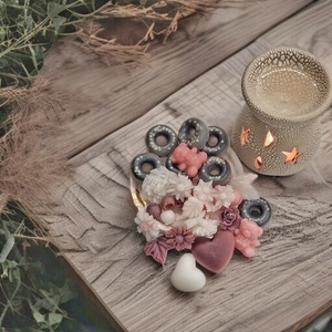 Orchidea Vanília illatú illatviasz díszdobozos ajándékcsomag, Otthon & Életmód, Gyertya, illat, aroma, Illatviasz, Gyertya-, mécseskészítés, MESKA