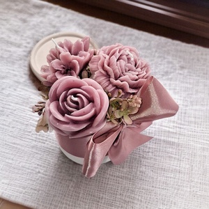 Gyertya szett virágcsokor formába kötve , Otthon & Életmód, Gyertya, illat, aroma, Gyertya, Gyertya-, mécseskészítés, MESKA