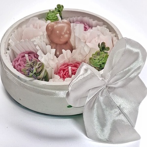 Rózsa ölelés gyertya tál  - otthon & életmód - gyertya, illat, aroma - gyertya - Meska.hu