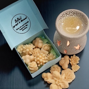 Viragos mézes barack illat csomag  díszdobozos ajándék, Otthon & Életmód, Gyertya, illat, aroma, Illatviasz, Gyertya-, mécseskészítés, MESKA