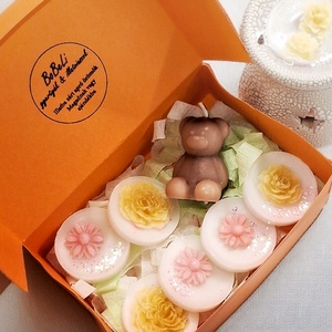 Citromvirág illatú illatviasz díszdobozos ajándékcsomag, Otthon & Életmód, Gyertya, illat, aroma, Illatviasz, Gyertya-, mécseskészítés, MESKA