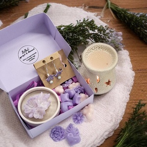 Vanília illatú kényeztető ajándékbox nőknek ,  fülbevalóval - Meska.hu