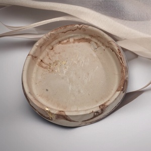 Egyedi ásvanyi alapú dekor tál 12 cm  - otthon & életmód - dekoráció - asztal és polc dekoráció - dekorációs tál, tartó - Meska.hu