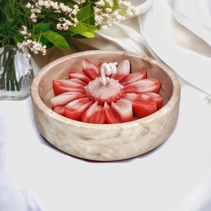 Eper illatgyertya , gyertyatál - otthon & életmód - gyertya, illat, aroma - gyertya - Meska.hu