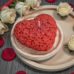 Eper illatgyertya  Valentin napi ajándék , Otthon & Életmód, Gyertya, illat, aroma, Gyertya, Gyertya-, mécseskészítés, MESKA