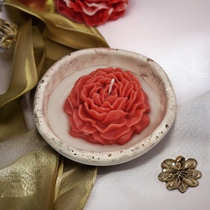 Eper illatgyertya , gyertyatál, Otthon & Életmód, Gyertya, illat, aroma, Gyertya, Gyertya-, mécseskészítés, MESKA