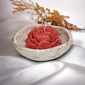 Eper illatgyertya , gyertyatál - otthon & életmód - gyertya, illat, aroma - gyertya - Meska.hu