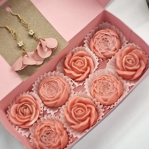 Ananász  Jázmin illatú kényeztető ajándékbox nőknek ,  fülbevalóval - otthon & életmód - gyertya, illat, aroma - illatviasz - Meska.hu