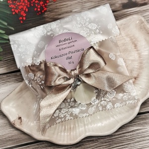 Illatviasz Kókuszos Pisztácia Ajándékba csomagolva , Otthon & Életmód, Gyertya, illat, aroma, Illatviasz, Gyertya-, mécseskészítés, MESKA