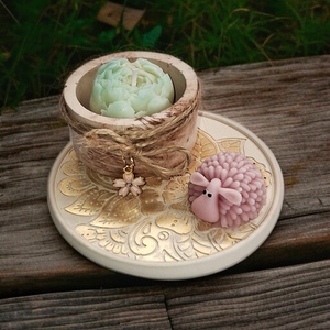 3 részes gyertya szett Nőnapra,  Anyák napjára , Otthon & Életmód, Gyertya, illat, aroma, Gyertya, Gyertya-, mécseskészítés, MESKA