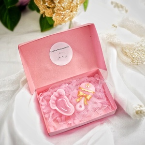 Bababejelentő ajándékszett, Baba - mama, Babaemlékek, Bababejelentők, Gyertya-, mécseskészítés, MESKA