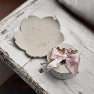 3 részes gyertya szett Nőnapra,  Anyák napjára  - otthon & életmód - dekoráció - asztal és polc dekoráció - dekorációs tál, tartó - Meska.hu