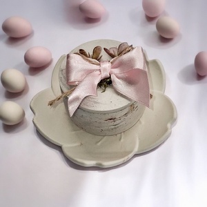 3 részes gyertya szett Nőnapra,  Anyák napjára  - otthon & életmód - dekoráció - asztal és polc dekoráció - dekorációs tál, tartó - Meska.hu