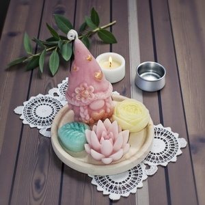 Tavaszi  Gyertya szett Nőnapra,  Anyák napjára , Otthon & Életmód, Gyertya, illat, aroma, Gyertya, Gyertya-, mécseskészítés, MESKA