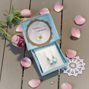 Fülbevaló díszdobozban személyes üzenettel - ékszer - fülbevaló - lógó fülbevaló - Meska.hu