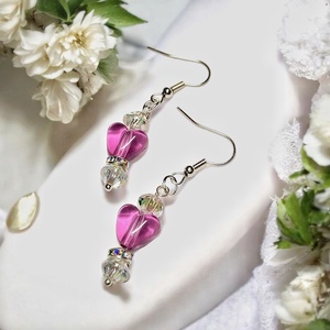 Fülbevaló díszdobozban személyes üzenettel - ékszer - fülbevaló - lógó fülbevaló - Meska.hu