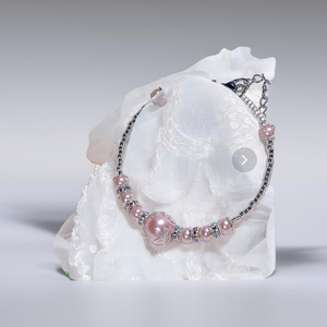 Gyöngy  karkötő díszdobozban személyes üzenettel - ékszer - karkötő - memóriadrótos karkötő - Meska.hu