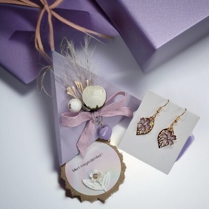 Fülbevaló díszdobozban személyes üzenettel - Meska.hu