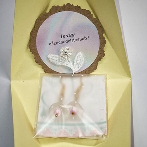 Fülbevaló díszdobozban személyes üzenettel - ékszer - fülbevaló - lógó fülbevaló - Meska.hu